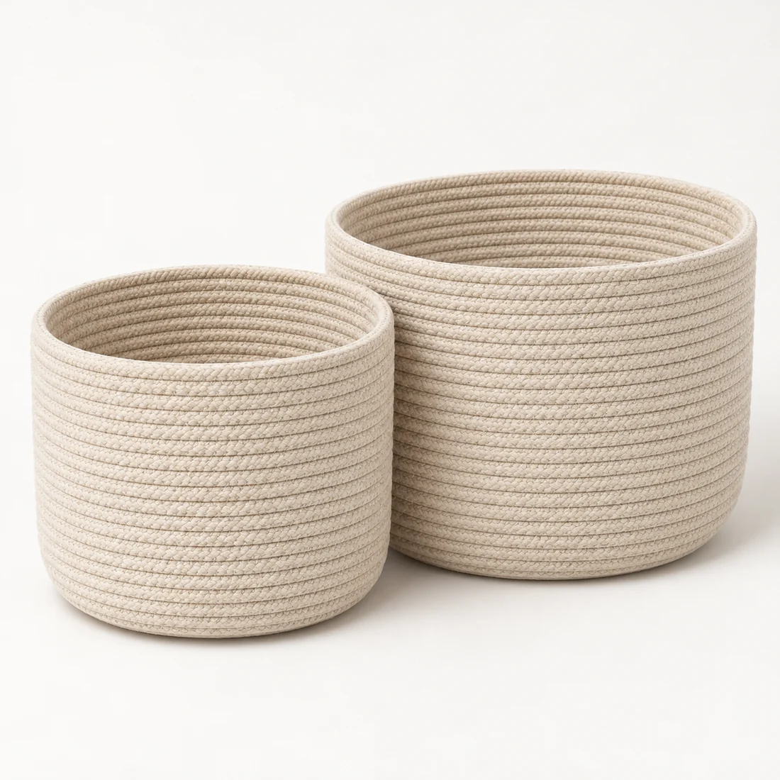 Haven Storage Basket Pair — Oat
